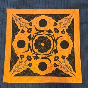 Eradura Brown/Burnt Orange and Black Patterned Bandana